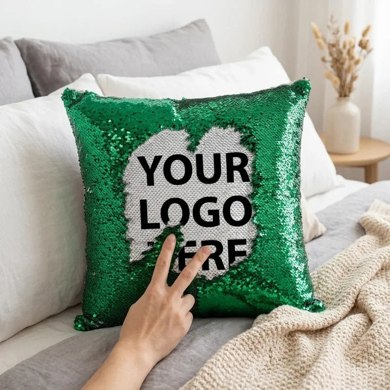 Reversible Sequin Pillow