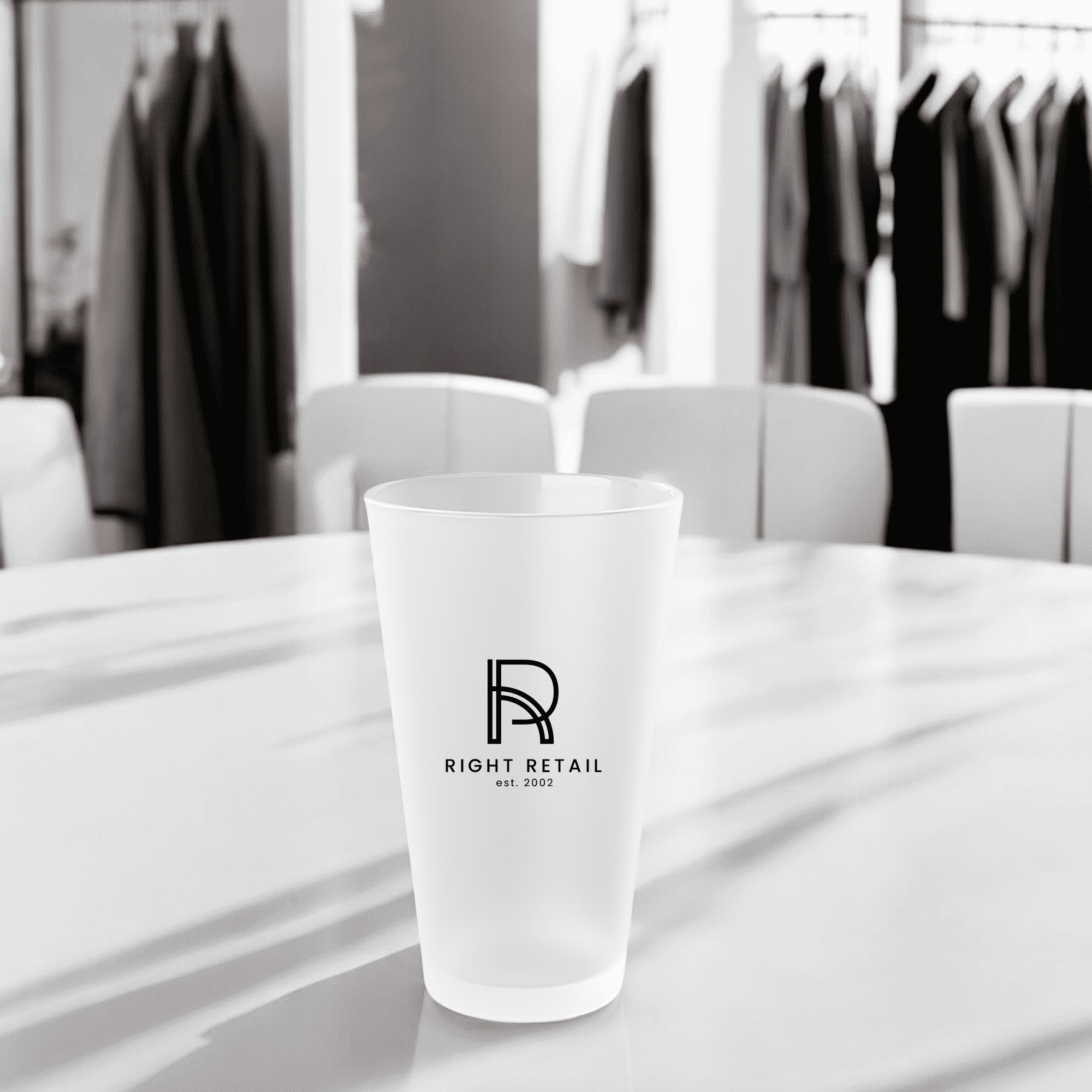 Frosted Pint Glass 16oz