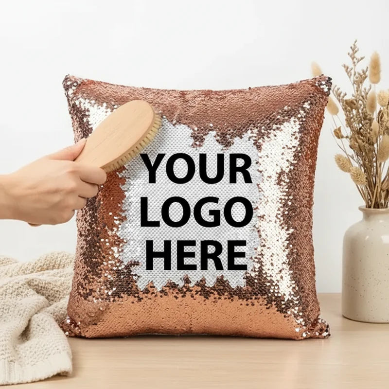 Reversible Sequin Pillow