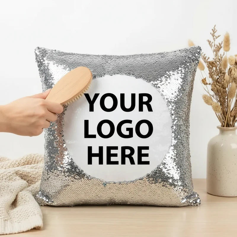 Reversible Sequin Pillow