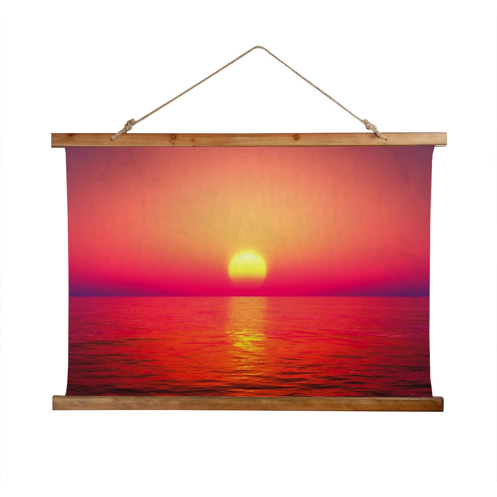 Wood Topped Wall Tapestry