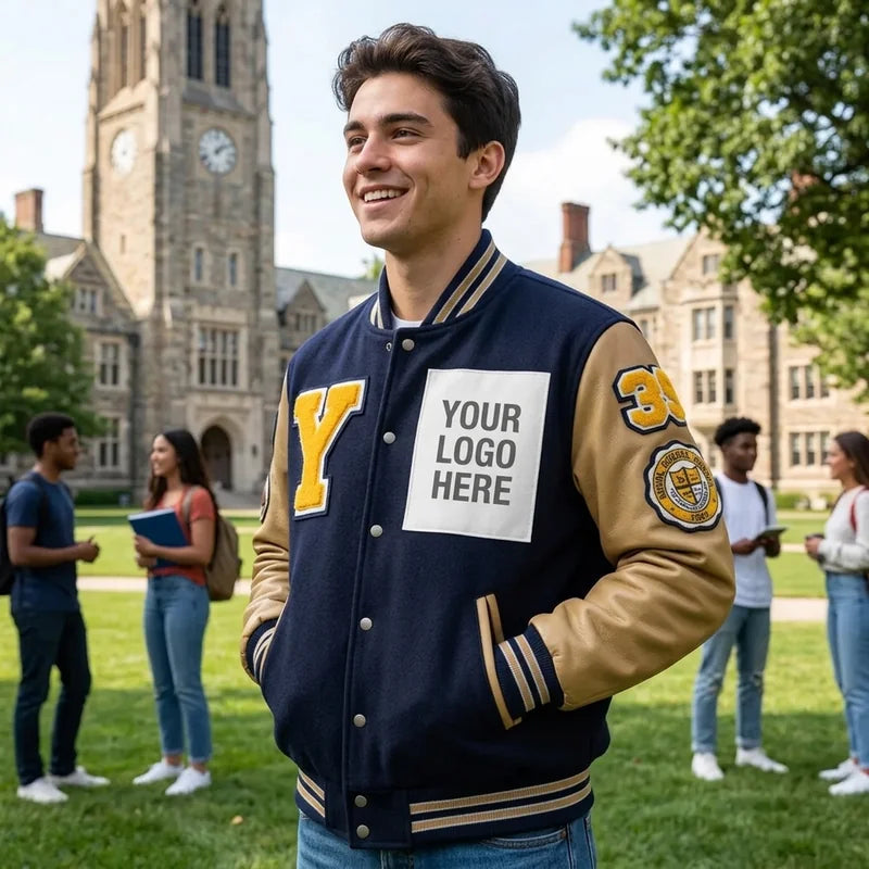 Varsity Jacket with Patches