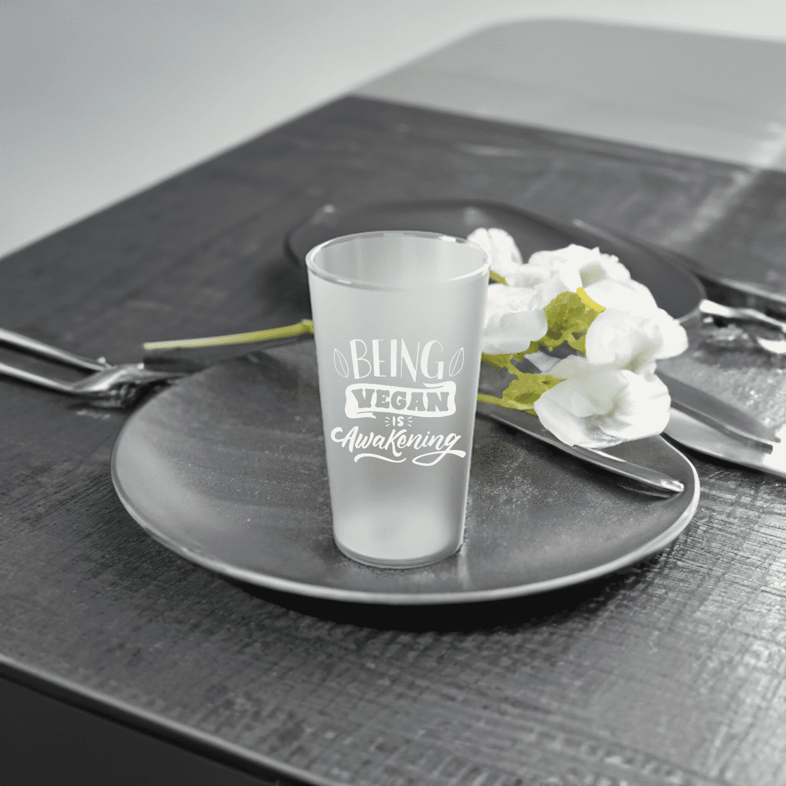 Frosted Pint Glass 16oz