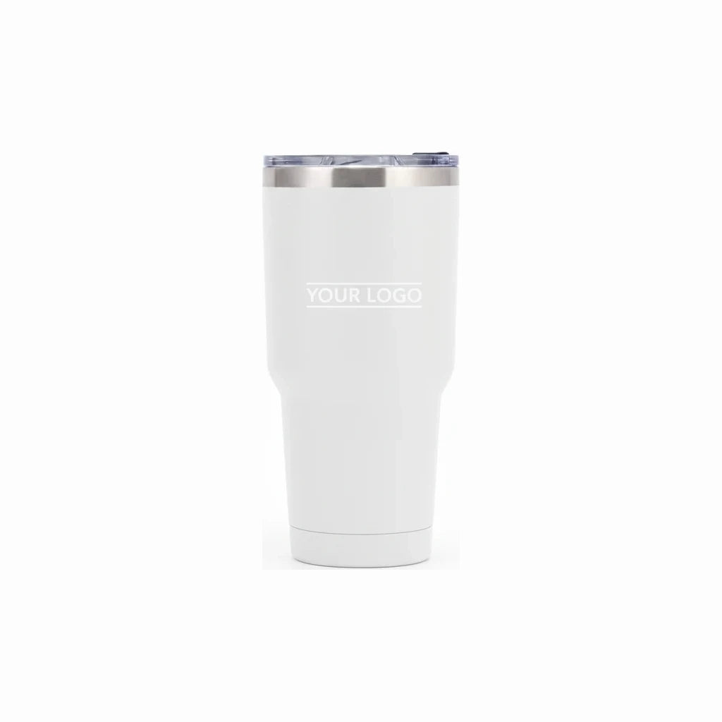 Vacuum Insulated Travel Tumbler — White