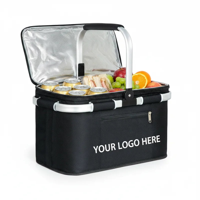 XL Folding Picnic Basket Cooler 35L