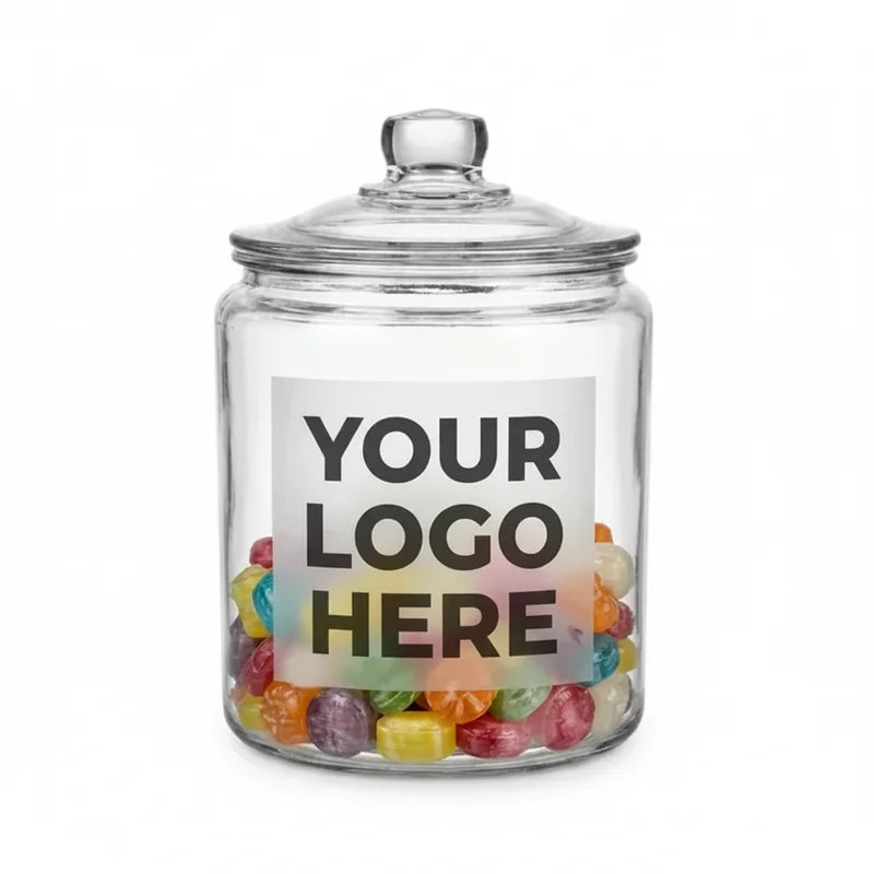 Glass Candy Jar with Lid
