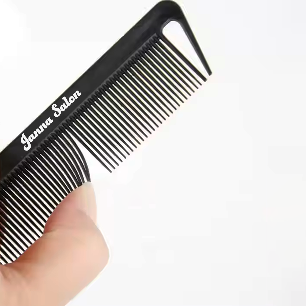 Custom Logo Anti-Static Carbon Hair Comb