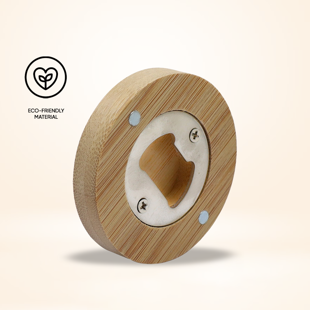 Custom Logo Wooden Magnetic Bottle Opener