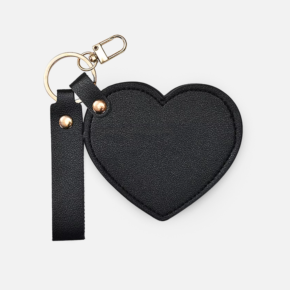 Custom Logo Heart Shaped Pocket Mirror