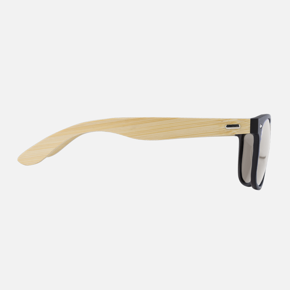 Branded Unisex Bamboo Temple Sunglasses