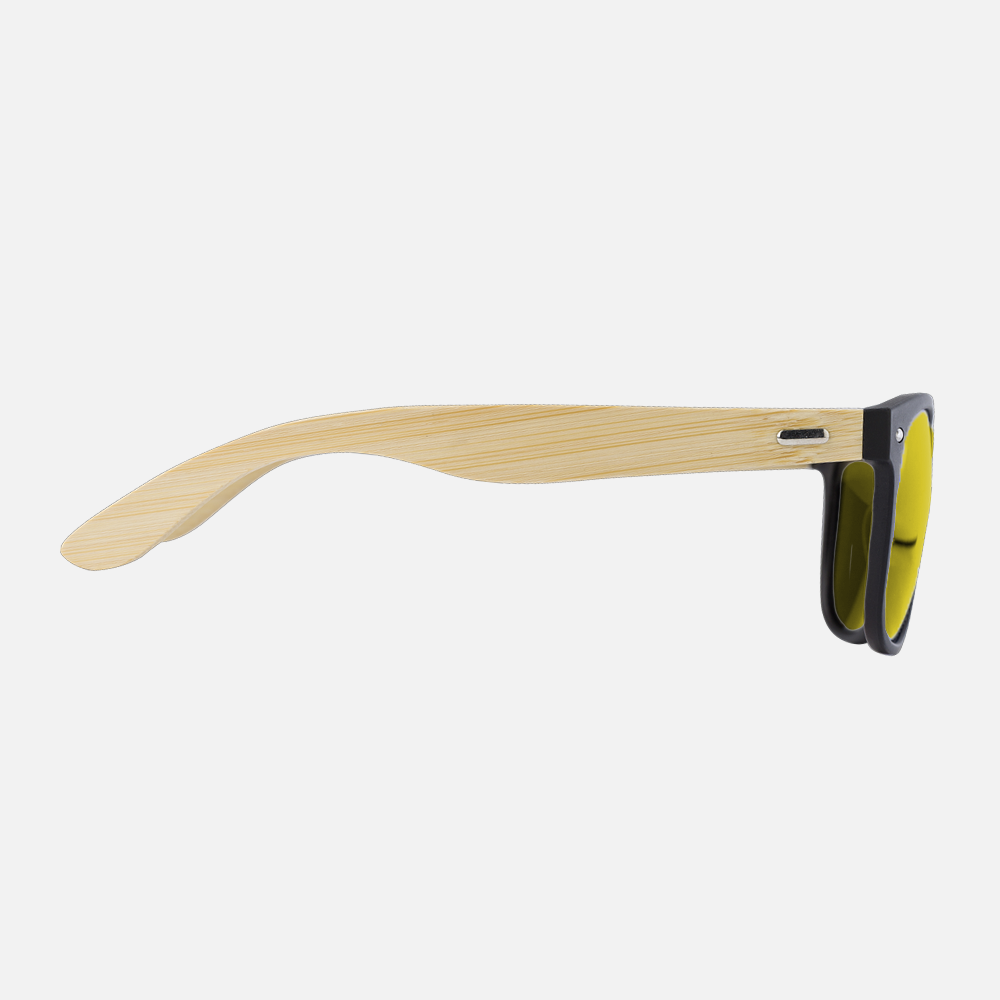 Branded Unisex Bamboo Temple Sunglasses