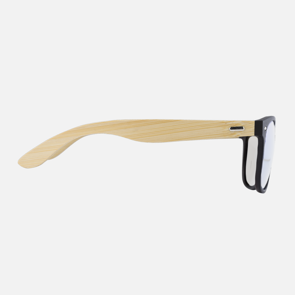 Branded Unisex Bamboo Temple Sunglasses