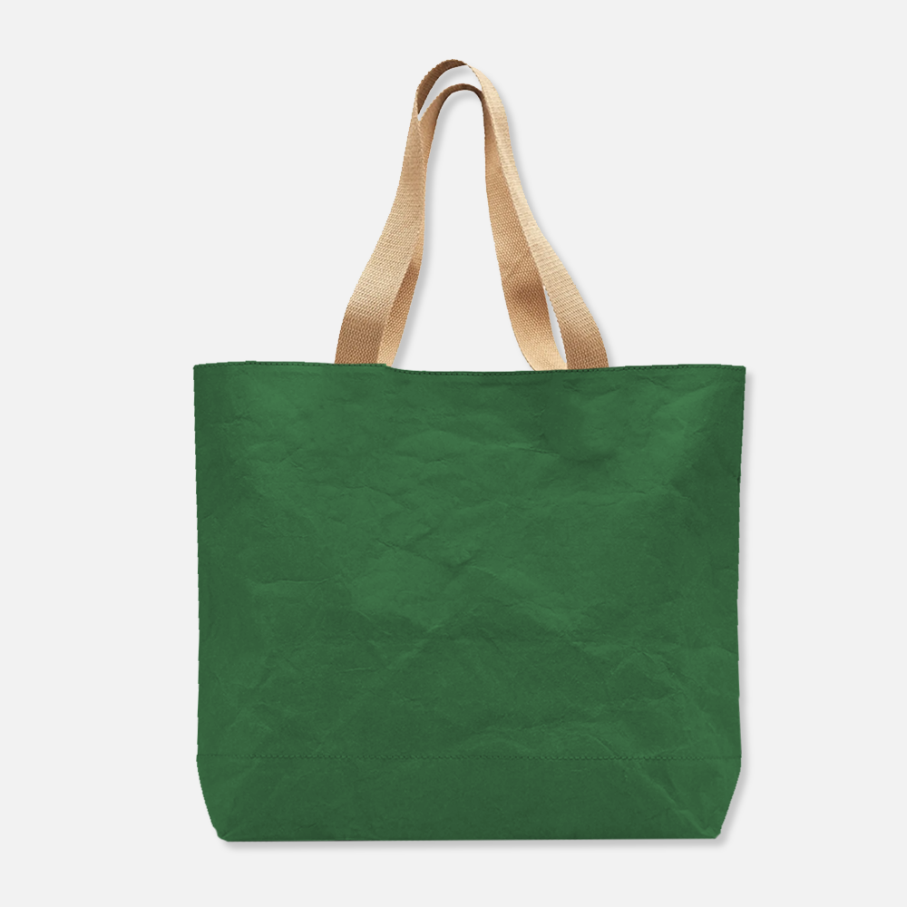 Custom Logo Washable Kraft Paper Tote Bag