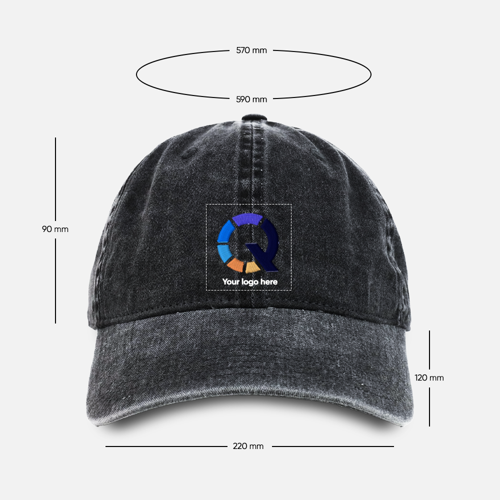 Custom Logo Vintage Washed Baseball Cap