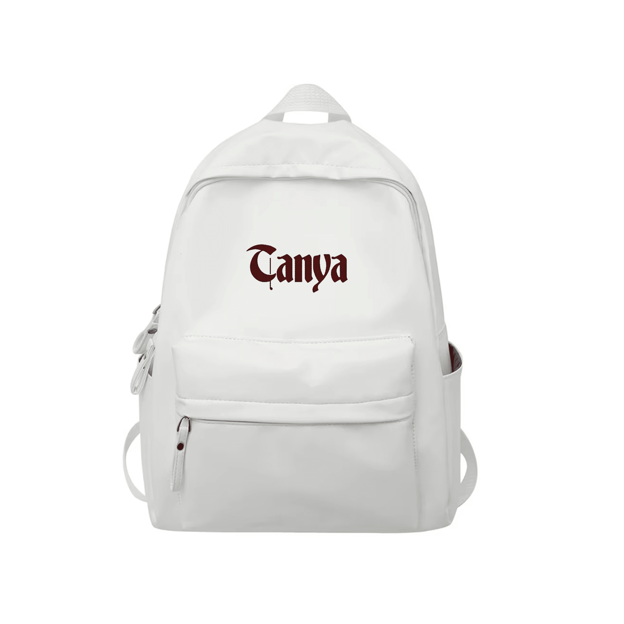 Embroidered PU Backpack