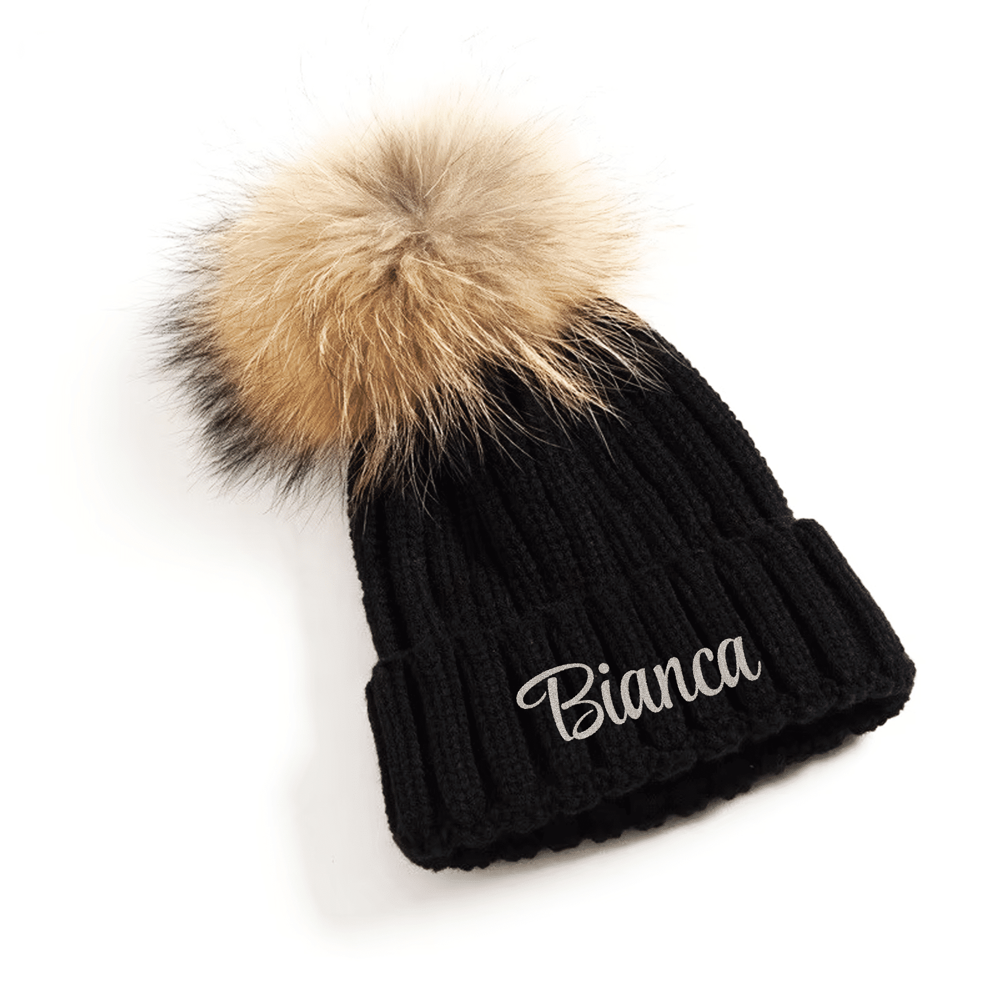 Wool Knit Beanie Hat