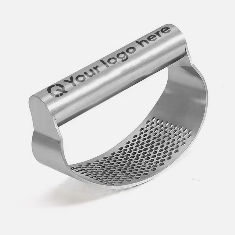 Custom Logo Stainless Steel Garlic Press