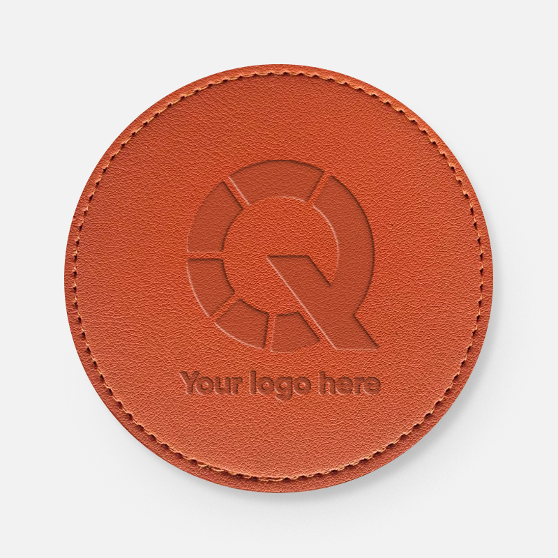 Custom PU Leather Logo Coasters