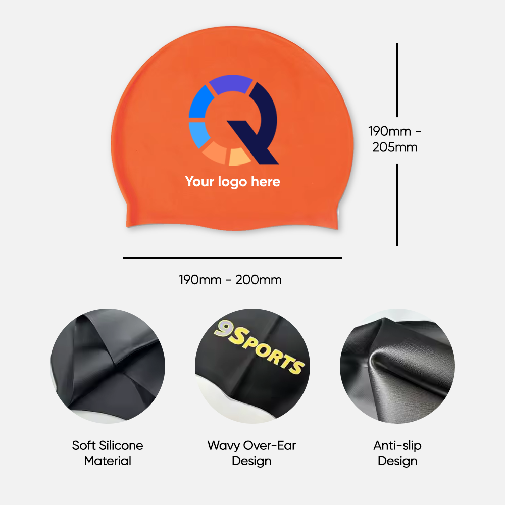 Custom Branded Silicone Cartoon Swim Cap