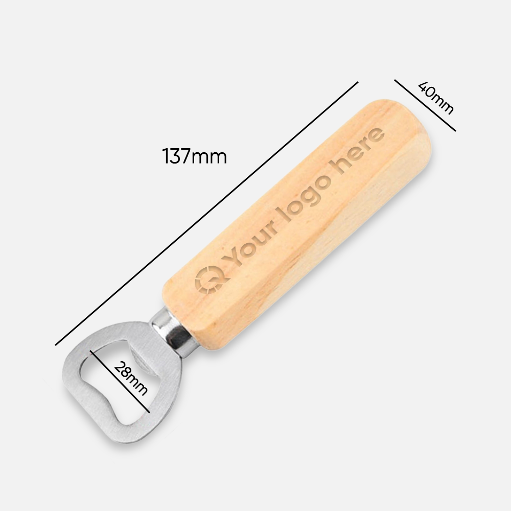 Custom Wood Handle Bar Blade Opener