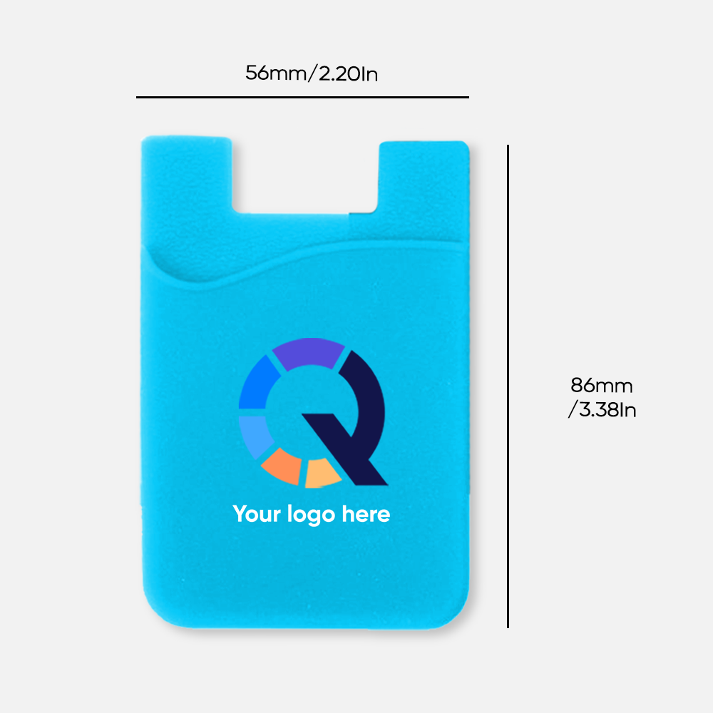 Custom Logo Silicone Phone Wallet Holder