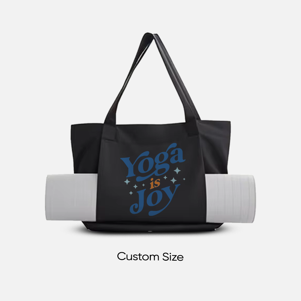 Custom Logo Yoga Tote Bag with Mat Carrier