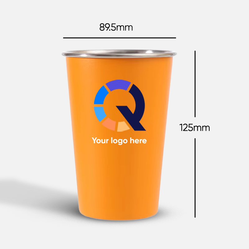 Custom Logo Stainless Steel Pint Cup