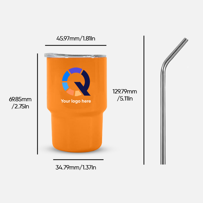 Custom 3oz Stainless Steel Mini Tumbler