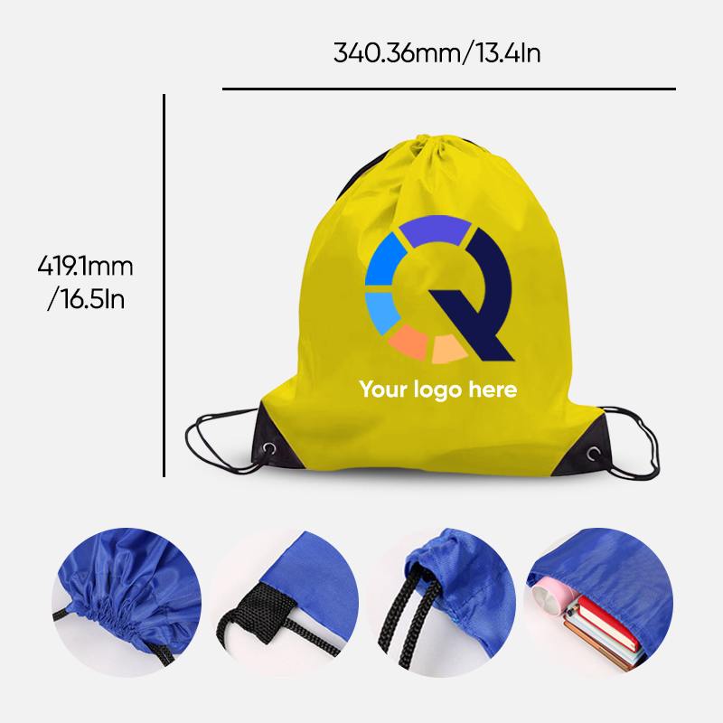 Custom Logo Waterproof Drawstring Backpack