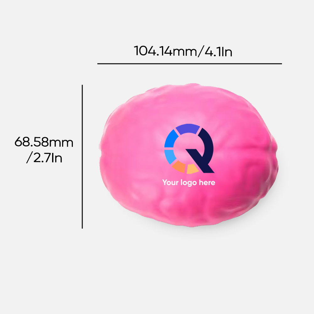 Custom Logo Brain Stress Ball Toy