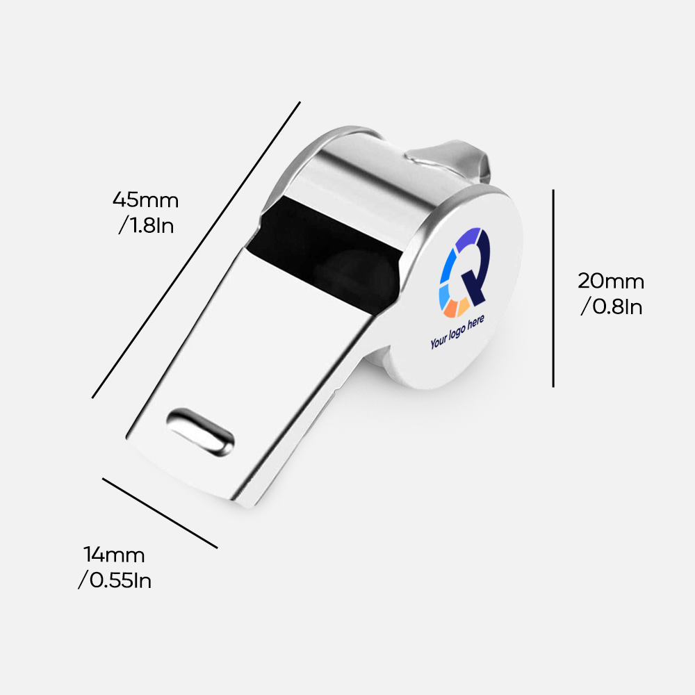Custom Logo Stainless Steel Referee Whistle