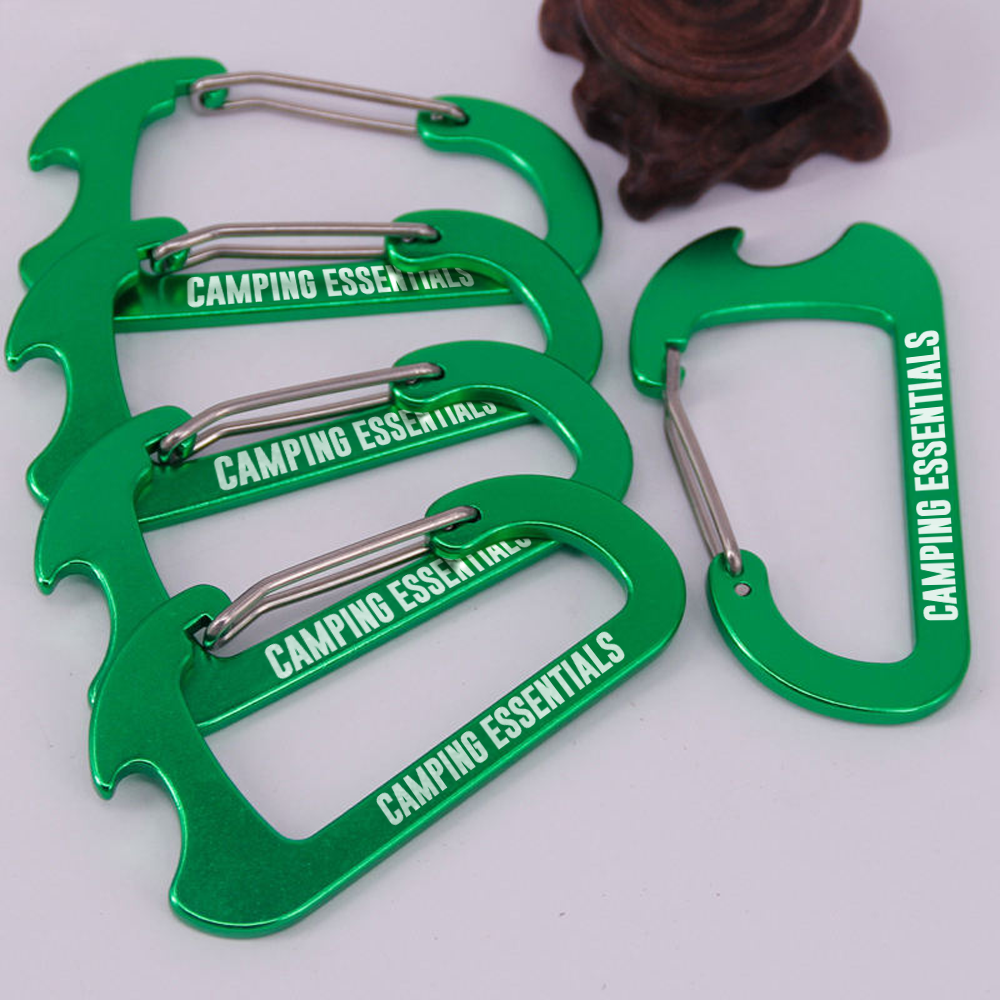 Custom Heavy Duty Carabiner with Bottle Opener