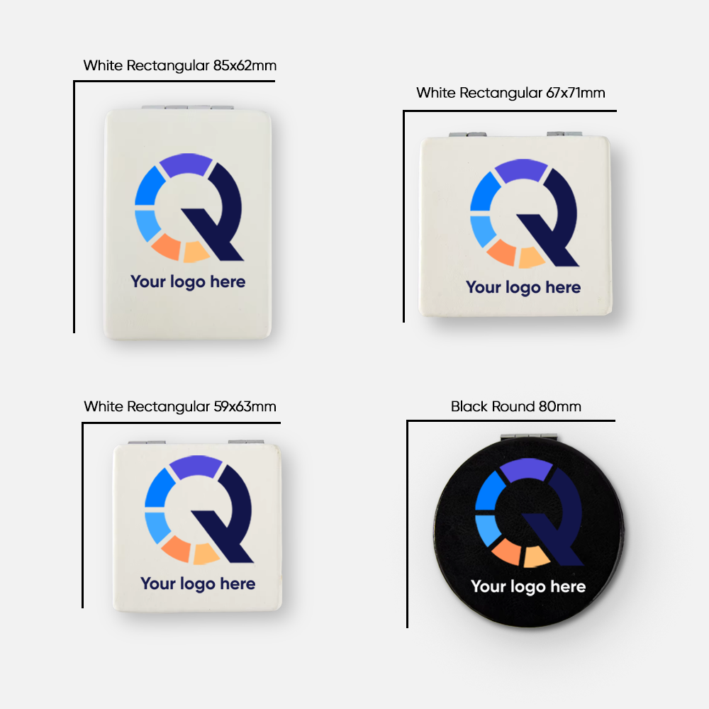 Branded Double-Sided Folding Compact Mirror