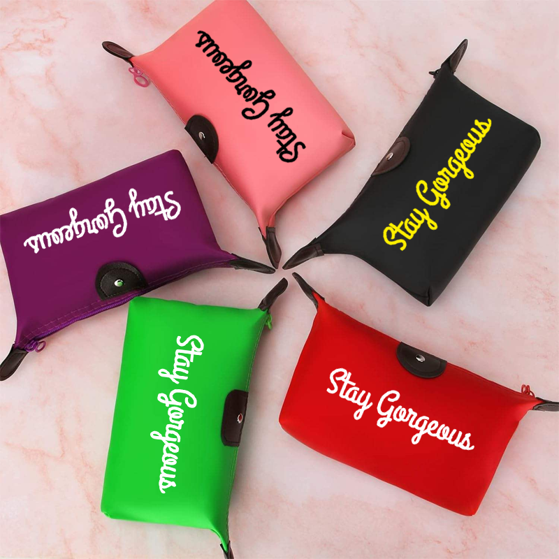 Custom Logo Cosmetic Travel Clutch Bag