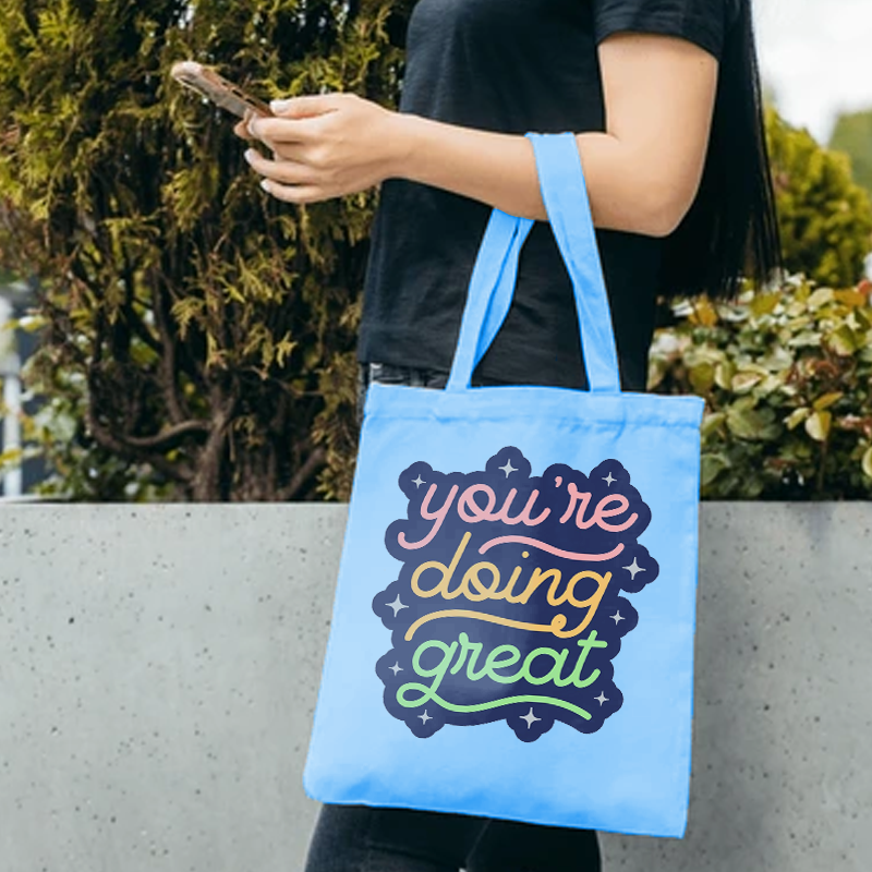 Custom Logo Canvas Tote Bag