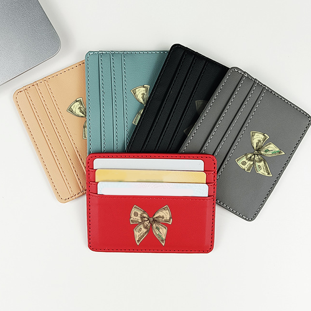 Custom PU Leather Multi-Card Holder Wallet
