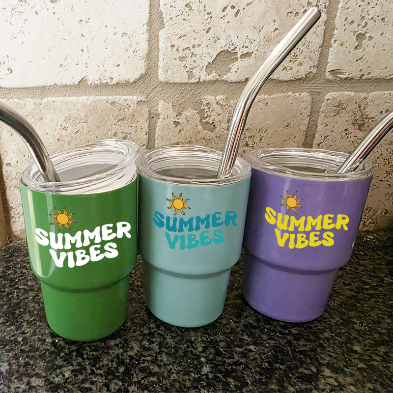 Custom Logo Mini Stainless Steel Shot Glasses