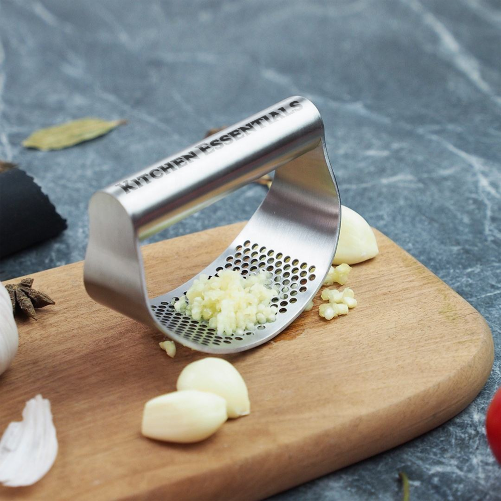 Custom Logo Stainless Steel Garlic Press