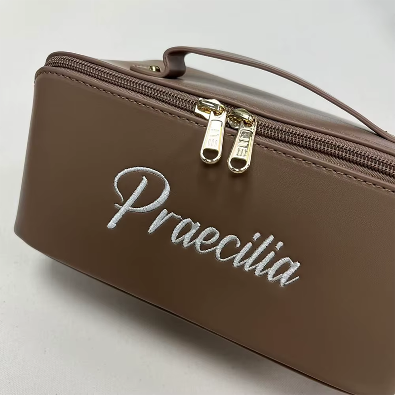 Custom Embroidered Travel Makeup Bag