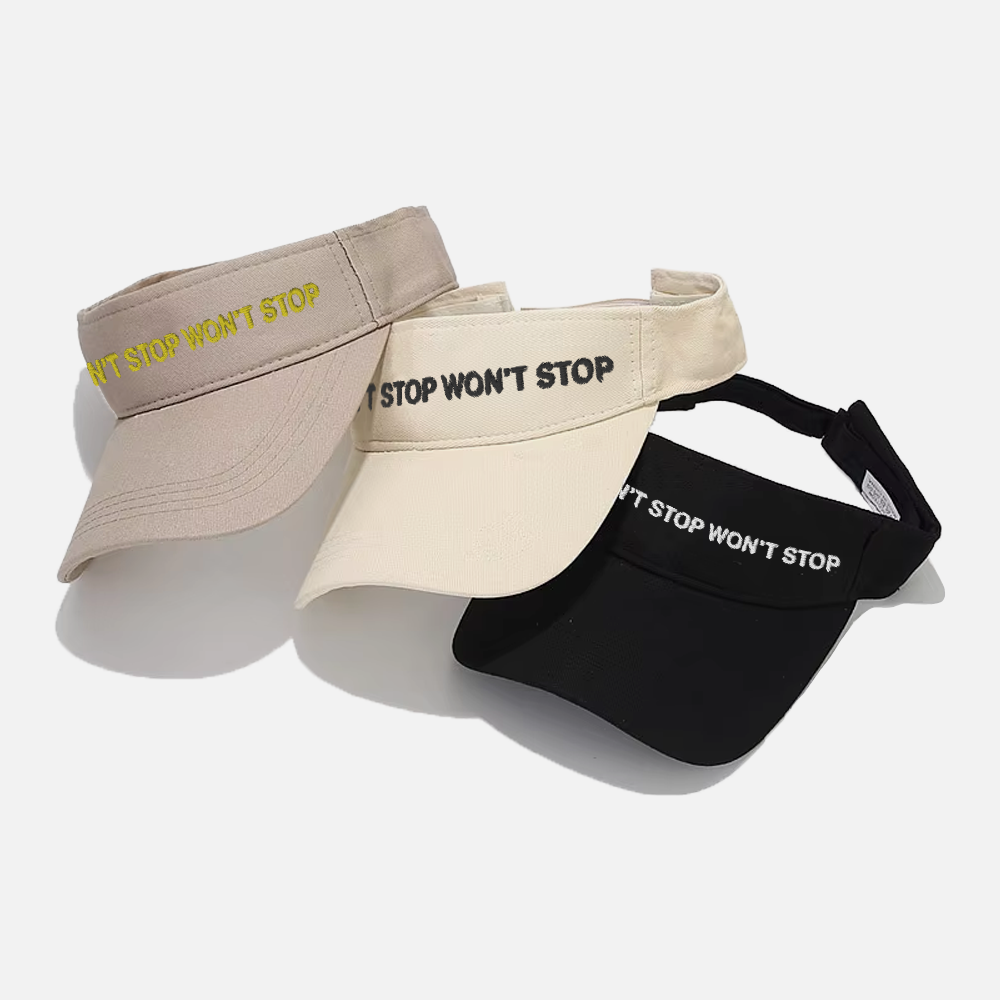 Custom Embroidered Cotton Sun Visor
