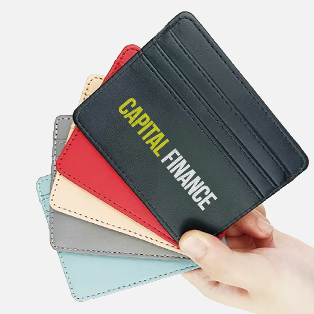 Custom PU Leather Multi-Card Holder Wallet