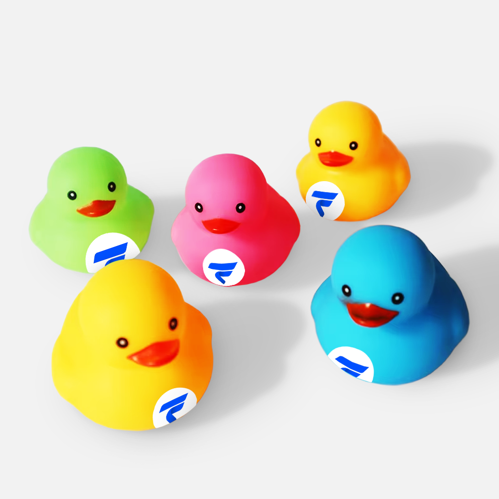 Custom Logo Rubber Bath Duck Toy