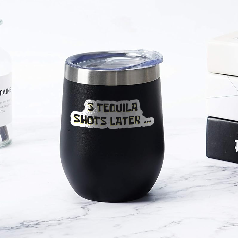 Custom Logo 12oz Insulated Wine Tumbler