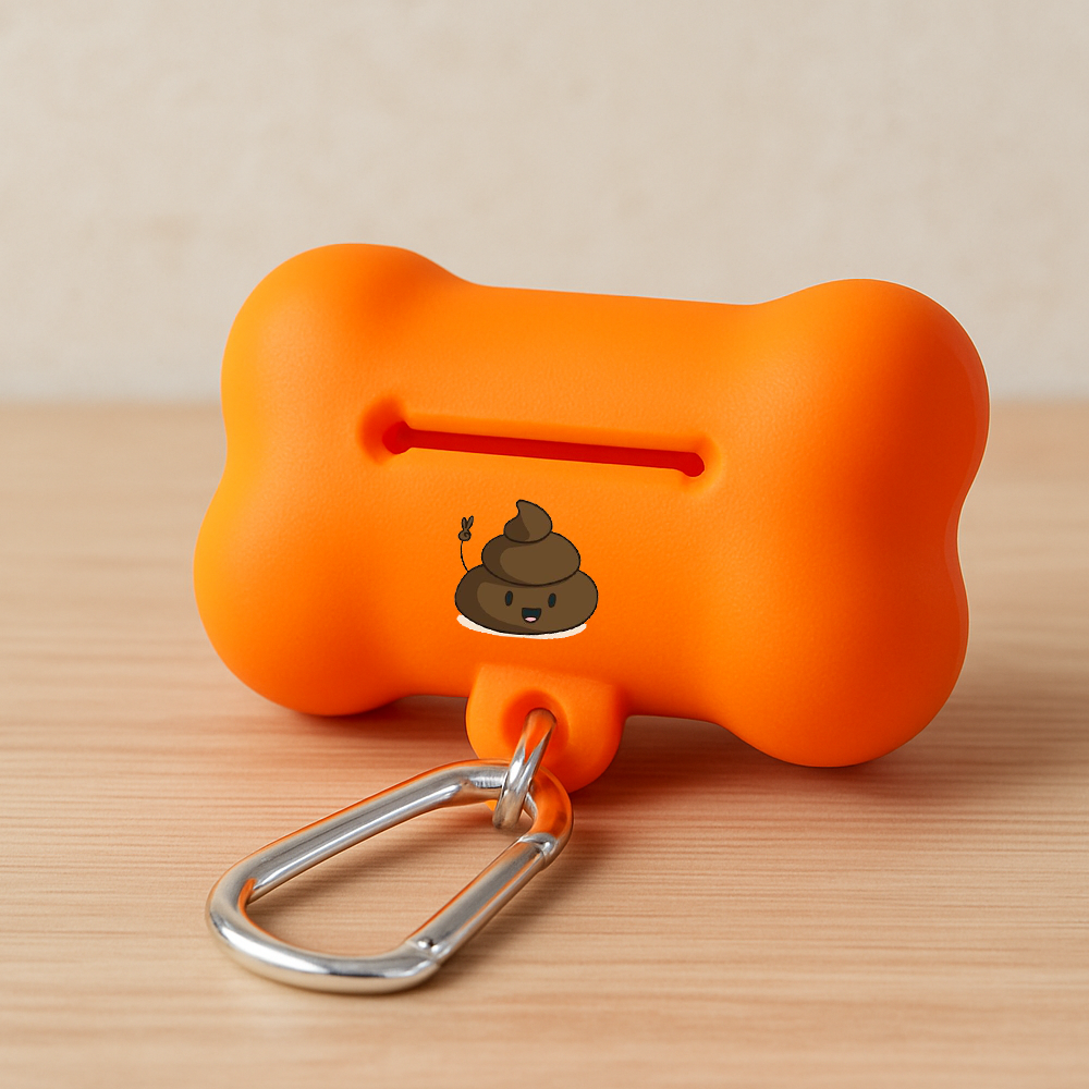 Branded Rubber Bone-Shaped Pet Waste Box