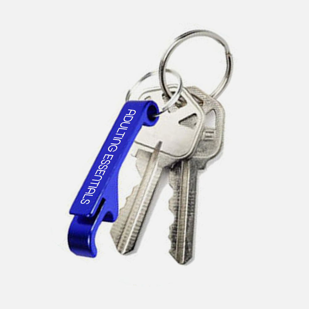 Branded Metal Bottle Opener Keychain