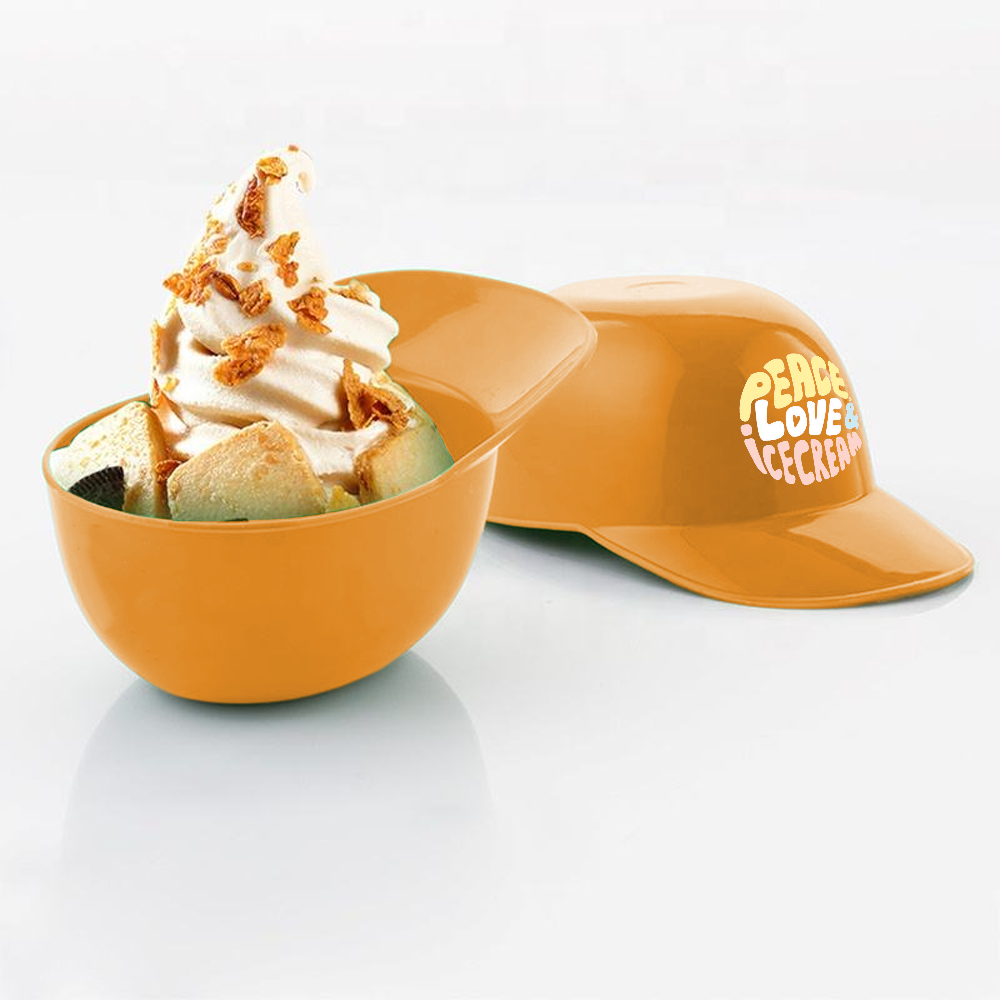 Branded 8oz Mini Baseball Helmet Bowl