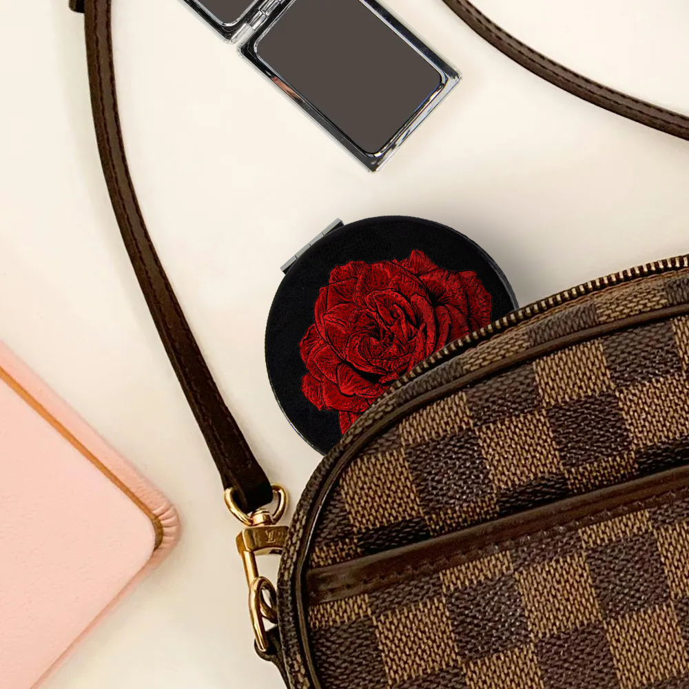 Branded Double-Sided Folding Compact Mirror