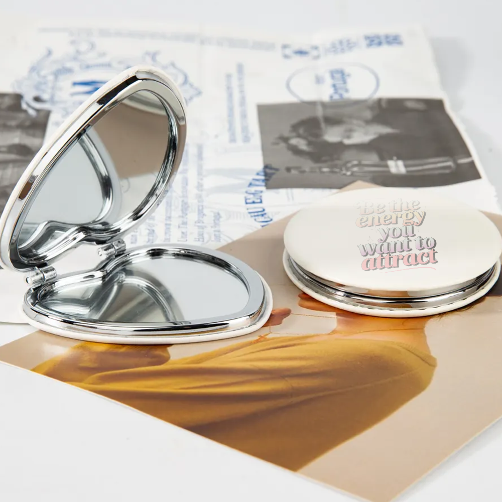 Branded Double-Sided Folding Compact Mirror