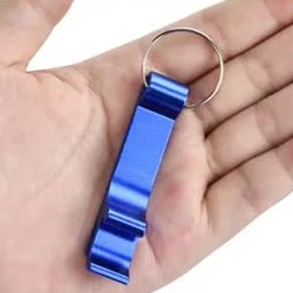 Branded Metal Bottle Opener Keychain