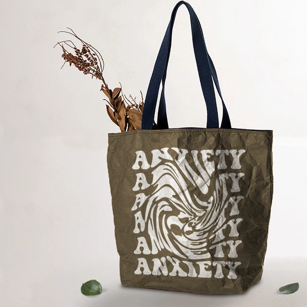 Custom Logo Washable Kraft Paper Tote Bag